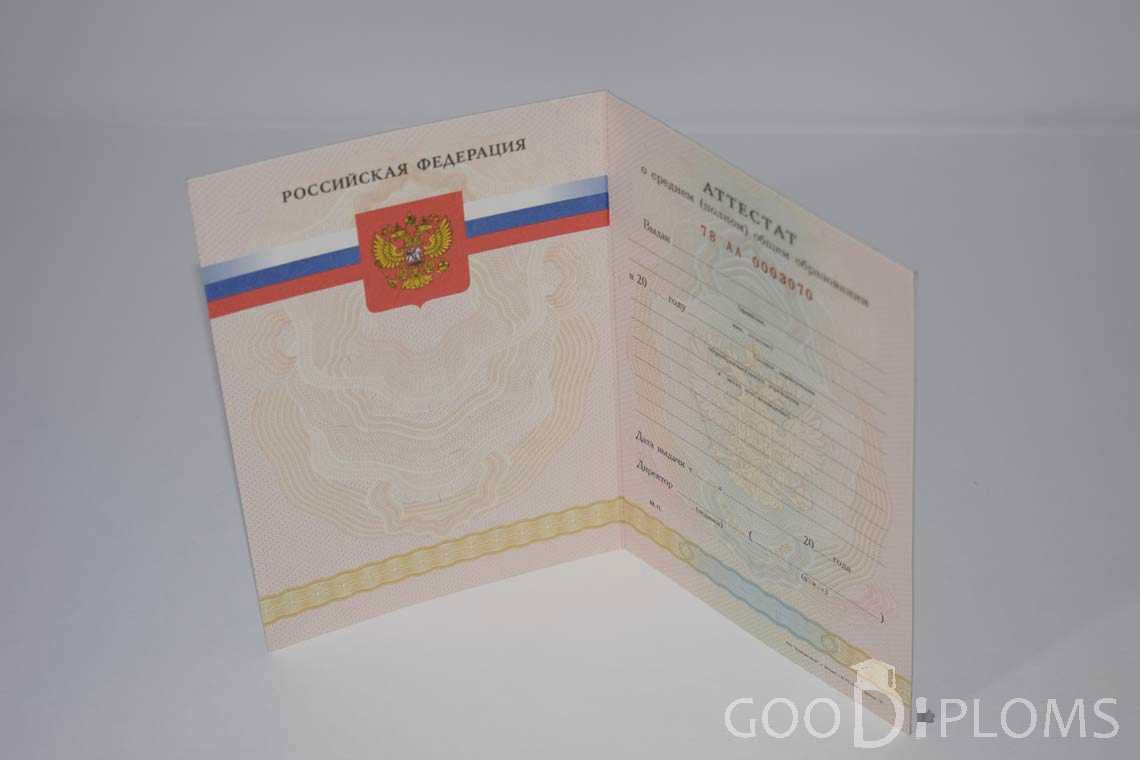 Аттестат За 11 Класс период выдачи 2008-2009 -  Долгопрудный